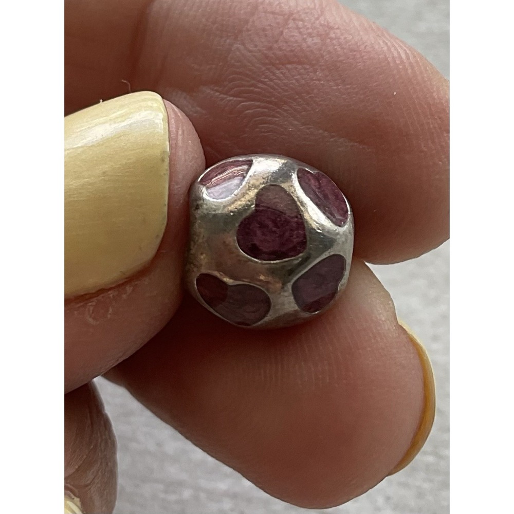 retired Pandora "Love You" sterling silver bead charm ALE 925